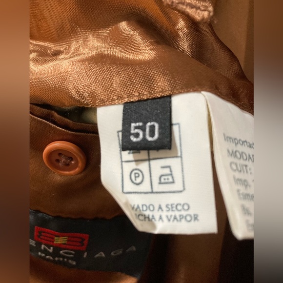 BALENCIAGA Terracotta Cashmere & Wool Long Coat Size 50 FR | US X-Large - Picture 7 of 11